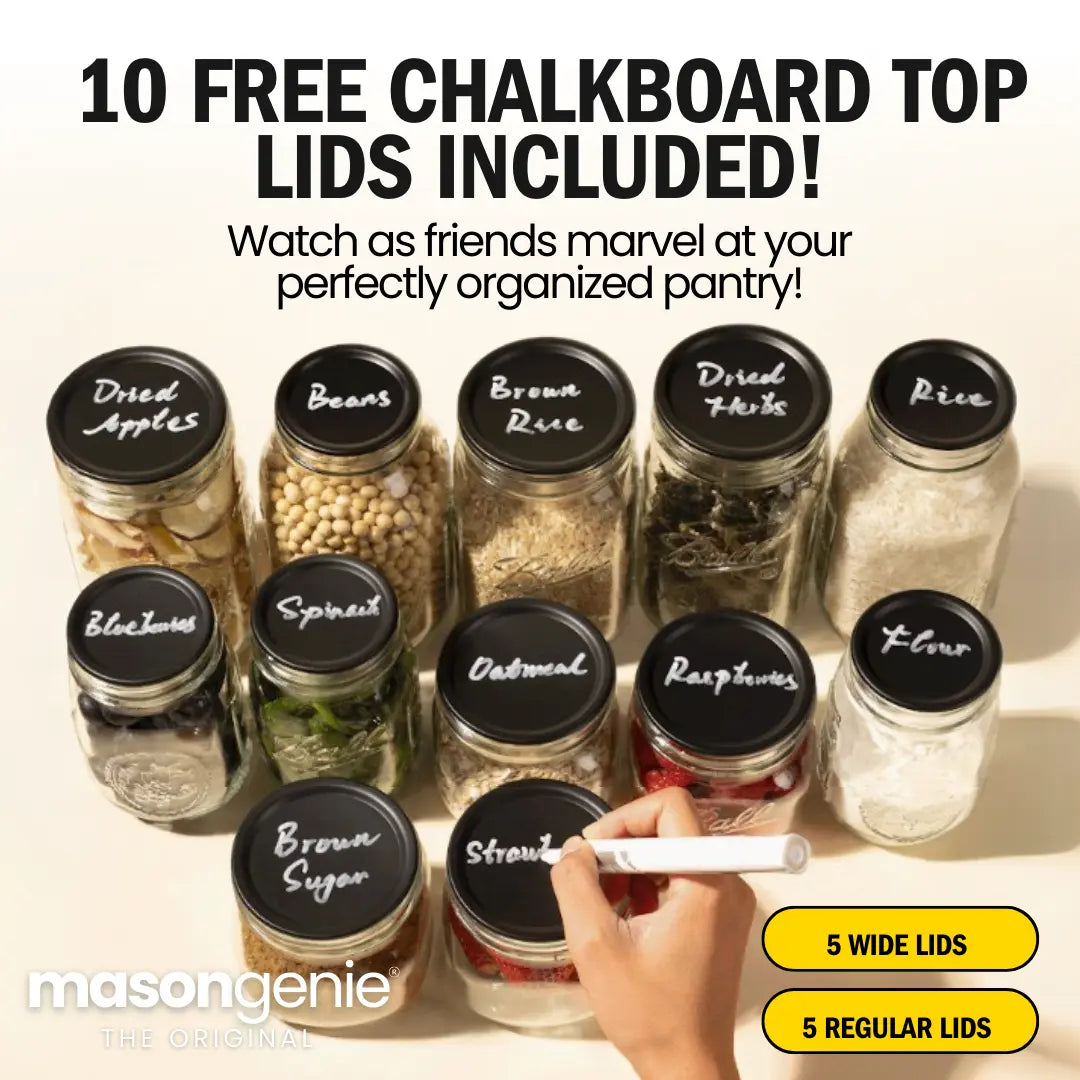 Mason Genie® Vacuum Sealer Kit + FREE Liquid Chalk Pens