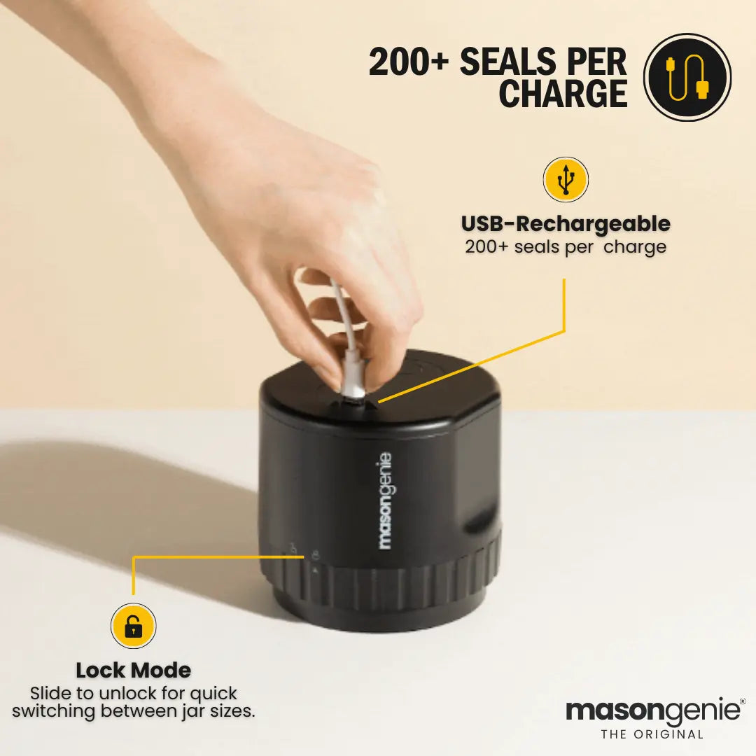 Mason Genie® Vacuum Sealer Kit + FREE Liquid Chalk Pens